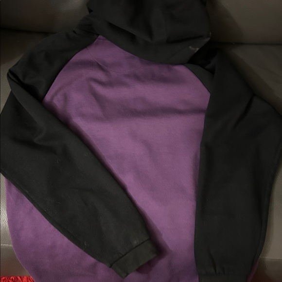 Nike Black and Purple Zip-Up Hoodie - Picture 2 of 3